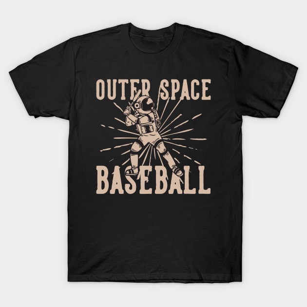 Outer space baseball T-Shirt by Aekasit weawdee